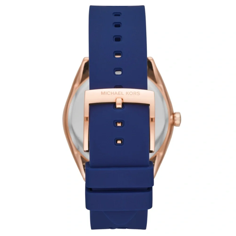 Michael Kors Janelle Ladies Watch Rose Gold and Blue MK7140 - Picture 3 of 4